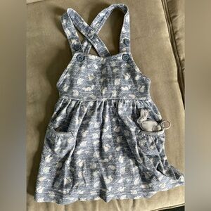 Jojo Maman Bebe Blue Bunny Dress 12-18 months